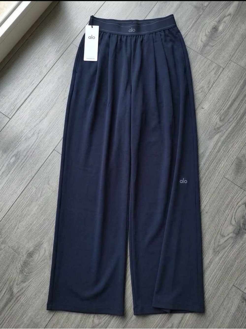 Alo Yoga Navy Blue Suit Up Casual Daily Trouser High Quality(Regular XS-L)🏡🌟NWT - Picture 2 of 3